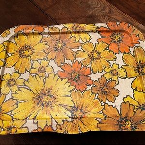 Flower Power Mid Century TV Tray
